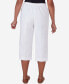 ფოტო #2 პროდუქტის Petite Charleston Textured Zig Zag Capri Pants