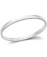 ფოტო #1 პროდუქტის Silver-Tone "Find The Silver Lining" Message Bangle Bracelet