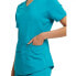 Фото #4 товара Scrubstar Scrub Top Women's Blue Ultimate Stretch Twill Criss Cross V-Neck Large