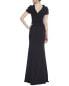 Фото #2 товара Badgley Mischka Beaded Boat Neck Gown Women's 4