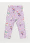 Polo Yaka Uzun Kollu Baskılı Kız Bebek Pijama Takımı