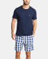 Men's Cotton Plaid Pajama Shorts