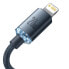 Kabel przewód USB - Lightning do szybkiego ładowania i transferu danych 1.2m czarny