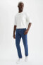 Erkek Mavi Sergio Regular Fit Normal Bel Boru Paça En Boy Likralı Jean Pantolon V3991AZ21AU