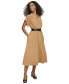 Women's Belted A-Line Shirtdress