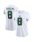 ფოტო #2 პროდუქტის Women's Aaron Rodgers White New York Jets Player Name and Number T-shirt