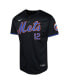 ფოტო #3 პროდუქტის Big Boys and Girls Francisco Lindor Black New York Mets Alternate Limited Player Jersey