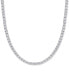 Фото #1 товара Macy's lab-Grown Moissanite 17" Tennis Necklace (12-1/2 ct. t.w.) in Sterling Silver