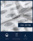 Фото #8 товара Woodblock Fish Cotton Percale 4-Piece Sheet Set, Full