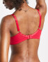 Ann Summers Fuller Bust Sexy Lace non padded plunge bra in red