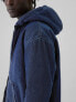 Oversized Lined Denim Hoodie