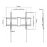 Wall Bracket GEMBIRD WM-80F-01 37" 80"