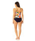 Фото #3 товара Anne Cole Underwire Surplice Tri Tankini Multi 36B/34C