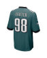 Фото #3 товара Men's Jalen Carter Midnight Green Philadelphia Eagles 2023 NFL Draft First Round Pick Game Jersey