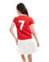 Bershka 'England' football baby tee in red Красный, M - EU 38 - фото #4