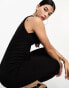 ASOS DESIGN sculpted knitted sleeveless maxi dress in black