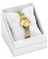 ფოტო #6 პროდუქტის Women's Gold-Tone Mesh Bracelet Watch 25mm