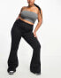 Фото #1 товара ASOS DESIGN Curve sculpting super stretch flare jeans in black