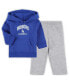 ფოტო #1 პროდუქტის Infant Boys and Girls Royal, Heather Gray Los Angeles Dodgers Play by Play Pullover Hoodie and Pants Set