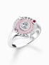 Thomas Sabo TR2447-390-9-54 Silver signet ring w. heart and stones