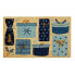 Фото #1 товара 1'4" x 2'4" Christmas Presents Indoor/Outdoor Coir Doormat Blue/Gold - Entryways