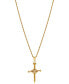 ფოტო #3 პროდუქტის Men's Cubic Zirconia Nail X Cross 24" Pendant Necklace