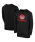 Big Boys Black Canada Soccer Repeat Core Long Sleeve T-shirt