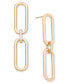 Paperclip Chain Double Drop Earrings, Created for Macy's