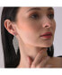 ფოტო #3 პროდუქტის Women's Silver Bling Cluster Drop Earrings