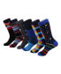 ფოტო #2 პროდუქტის Men's Bold Designer Dress Socks Pack of 6