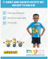 Фото #2 товара Boys Minions T-Shirt and Shorts Outfit Set to