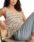 ფოტო #5 პროდუქტის Women's Cotton Striped Crotchet Tank Top