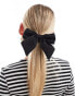 DesignB London large bow hair tie in black