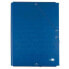 LIDERPAPEL Folder with rubber folio 3 flaps lined cardboard