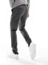 Фото #3 товара Only & Sons smart jersey trouser in dark grey check