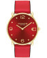 Фото #1 товара Часы COACH Elliot Red Leather 36mm