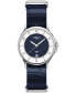 Фото #1 товара Women's Swiss DS-6 Blue Leather Strap Watch 35mm