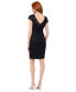 Women's Lace Boatneck Cap-Sleeve Sheath Dress