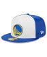 Фото #3 товара Men's White Golden State Warriors Throwback Satin 59FIFTY Fitted Hat