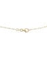 Фото #7 товара Wrapped diamond Libra Constellation 18" Pendant Necklace (1/20 ct. tw) in 10k Yellow Gold, Created for Macy's