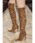 Фото #2 товара Pokey Suede Over The Knee Block Heeled Boots