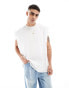 ASOS DESIGN extreme oversized tank in white