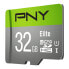 Фото #3 товара PNY Elite - 32 GB - MicroSDHC - Class 10 - Class 1 (U1) - Green - Grey