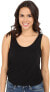 Free People 243188 Womens Sleeveless Jersey Soft Tank Top Black Size Medium