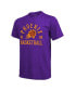 Фото #2 товара Men's Threads Heathered Purple Phoenix Suns Ball Hog Tri-Blend T-shirt