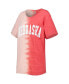 Фото #3 товара Women's Scarlet Distressed Nebraska Huskers Find Your Groove Split-Dye T-shirt