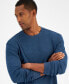 ფოტო #3 პროდუქტის Men's Thermal Long Sleeve Ribbed Crewneck Sweater, Created for Macy's