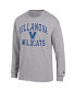 Фото #3 товара Men's Heather Gray Villanova Wildcats High Motor Long Sleeve T-shirt