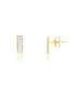 ფოტო #3 პროდუქტის Mother of Pearl Bar Stud Earrings