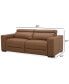 Фото #18 товара Nevio 82" 2-Pc. Leather Sectional with 2 Power Recliners and Headrests, Created For Macy's